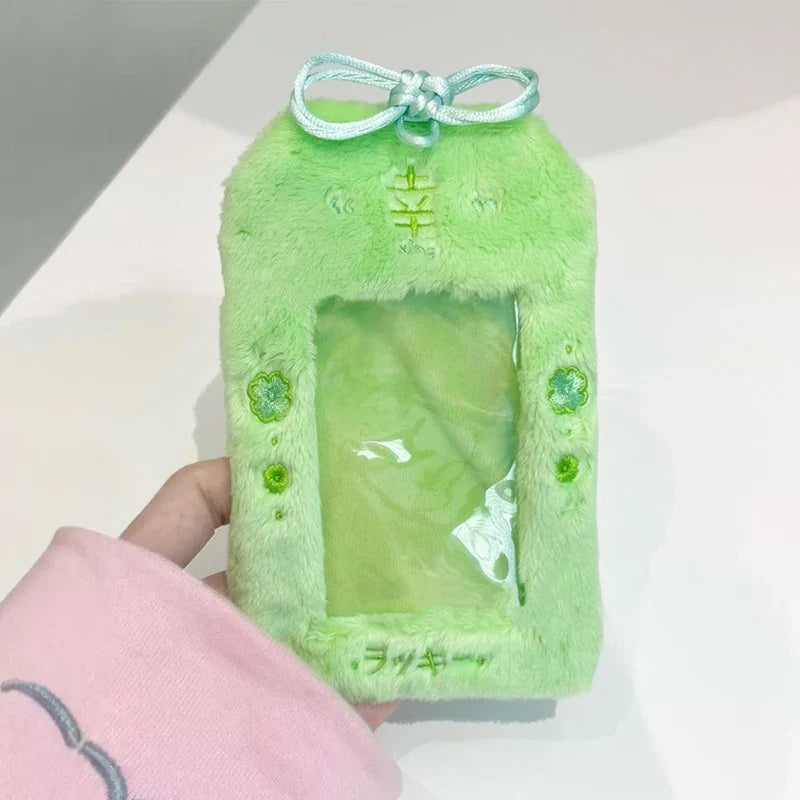 Cherry Blossom Card Holder – Cute Floral ID & Bus Card Sleeve