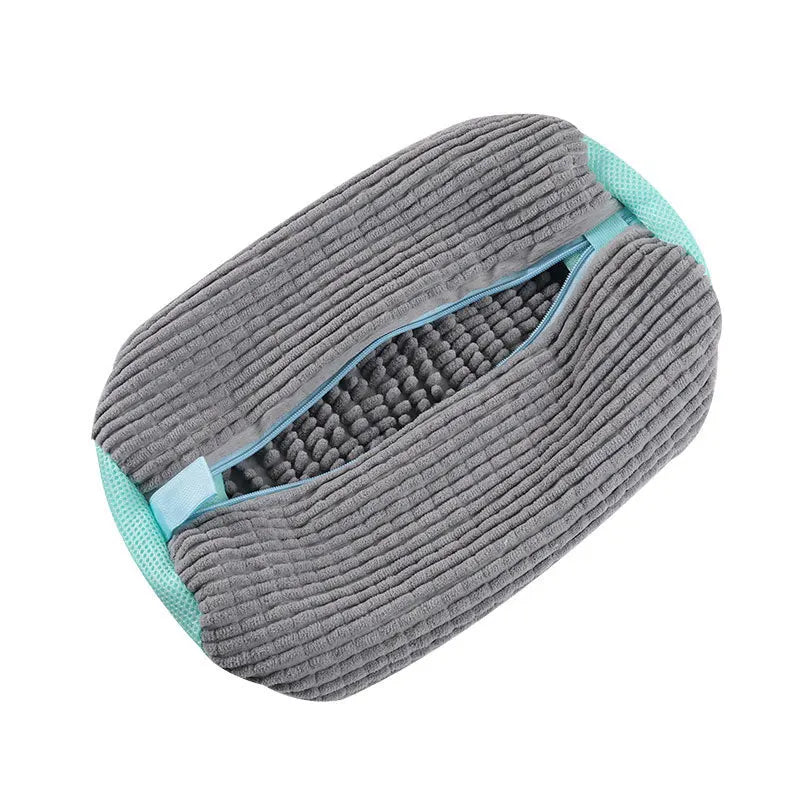360° Fluffy Fiber Shoe Washing Bag – Reusable Laundry Bag