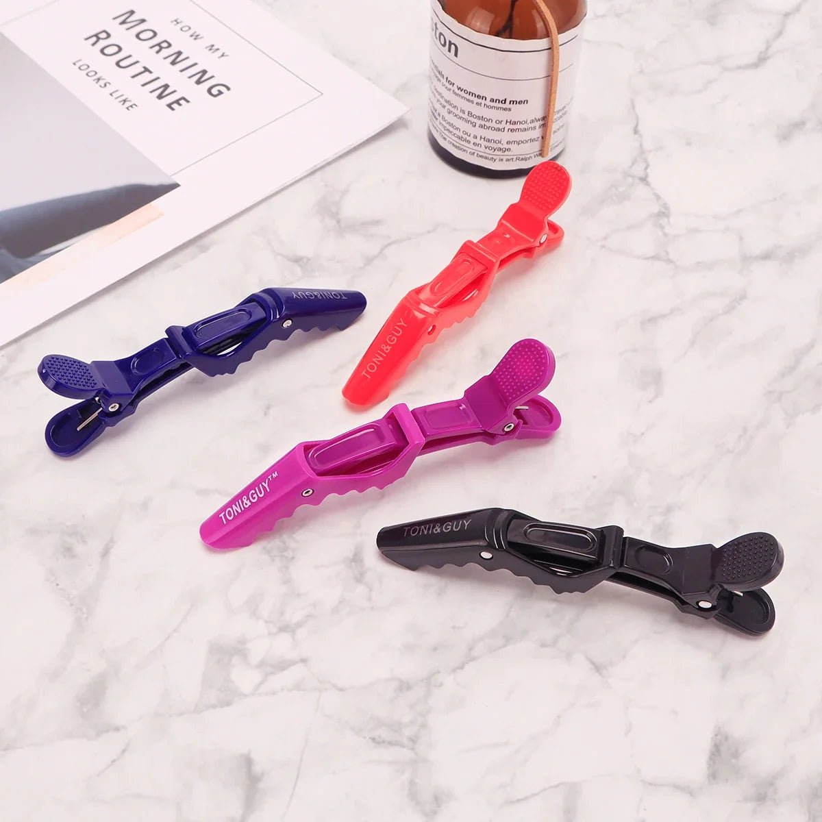 6-Pack Salon Alligator Hair Clips – Traceless Sectioning Clips