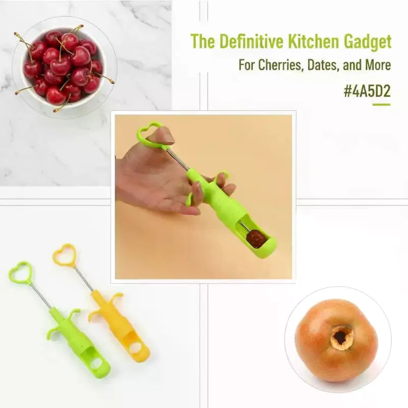 Cherry Olive Pitter & Jujube Corer – Fruit Seed Remover Tool