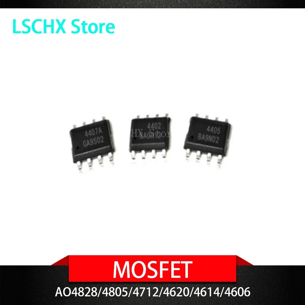 10PCS AO Series SOP MOSFET Transistors – AO4606 AO4614 & More