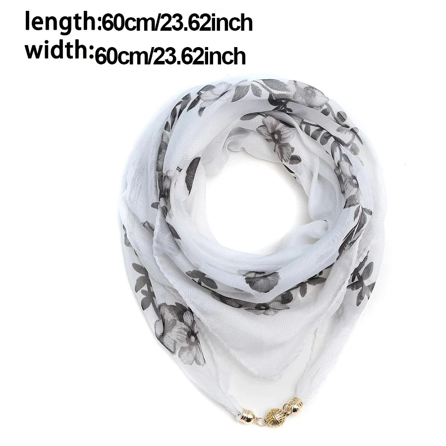 Women's Lightweight Chiffon Satin Scarf – Hair Wrap & Neck Cover