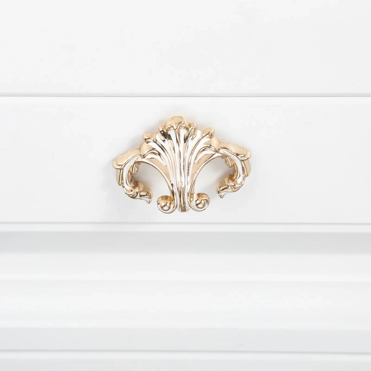 Antique White Gold Cabinet Knob – Zinc Alloy Single Hole Pull Handle