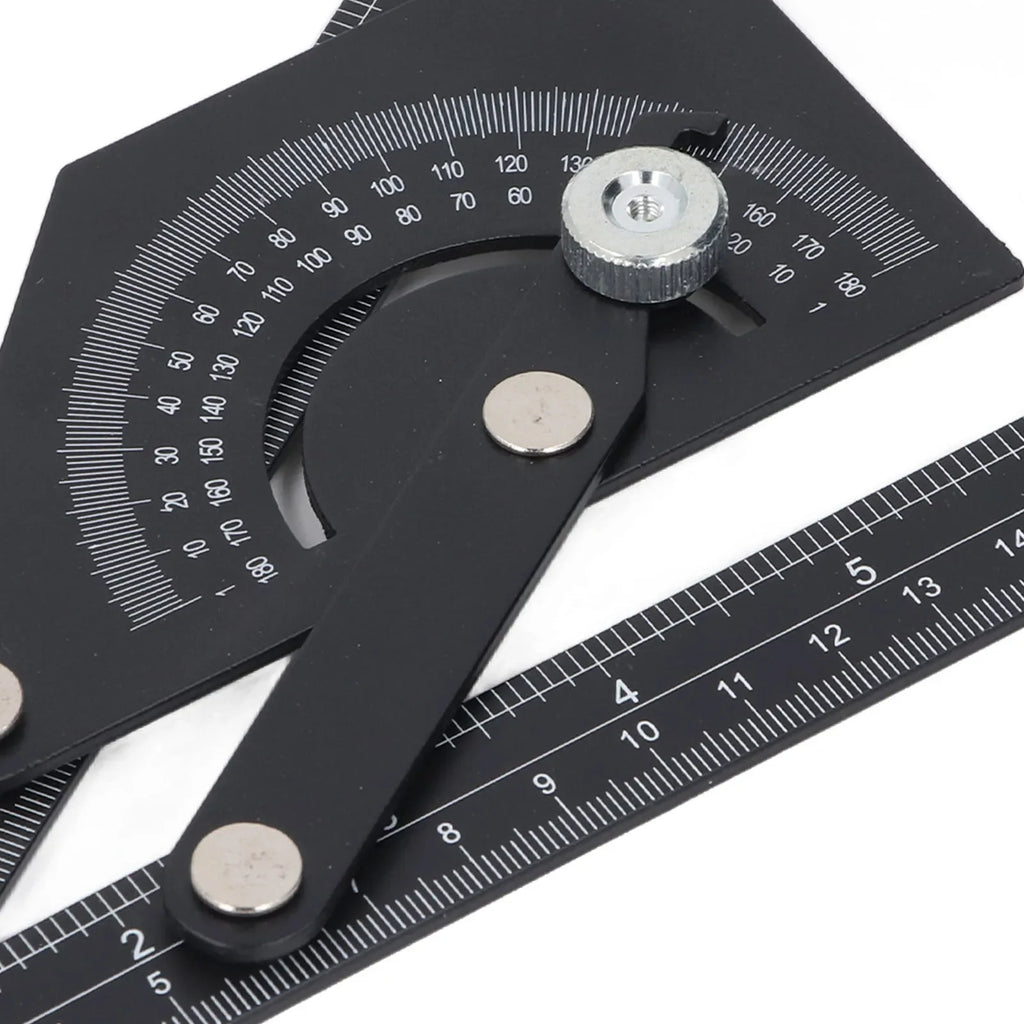 Bevel Protractor Universal 0-180 Degree Aluminum Angle Finder Ruler