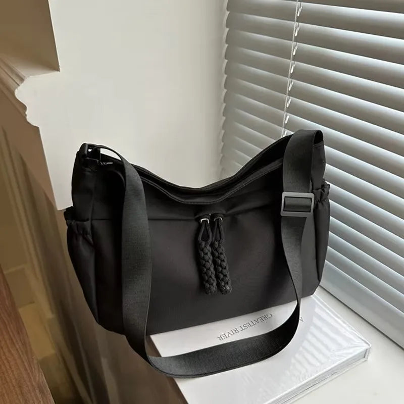Women's Nylon Crossbody Hobo Bag – Large Capacity Shoulder Purse