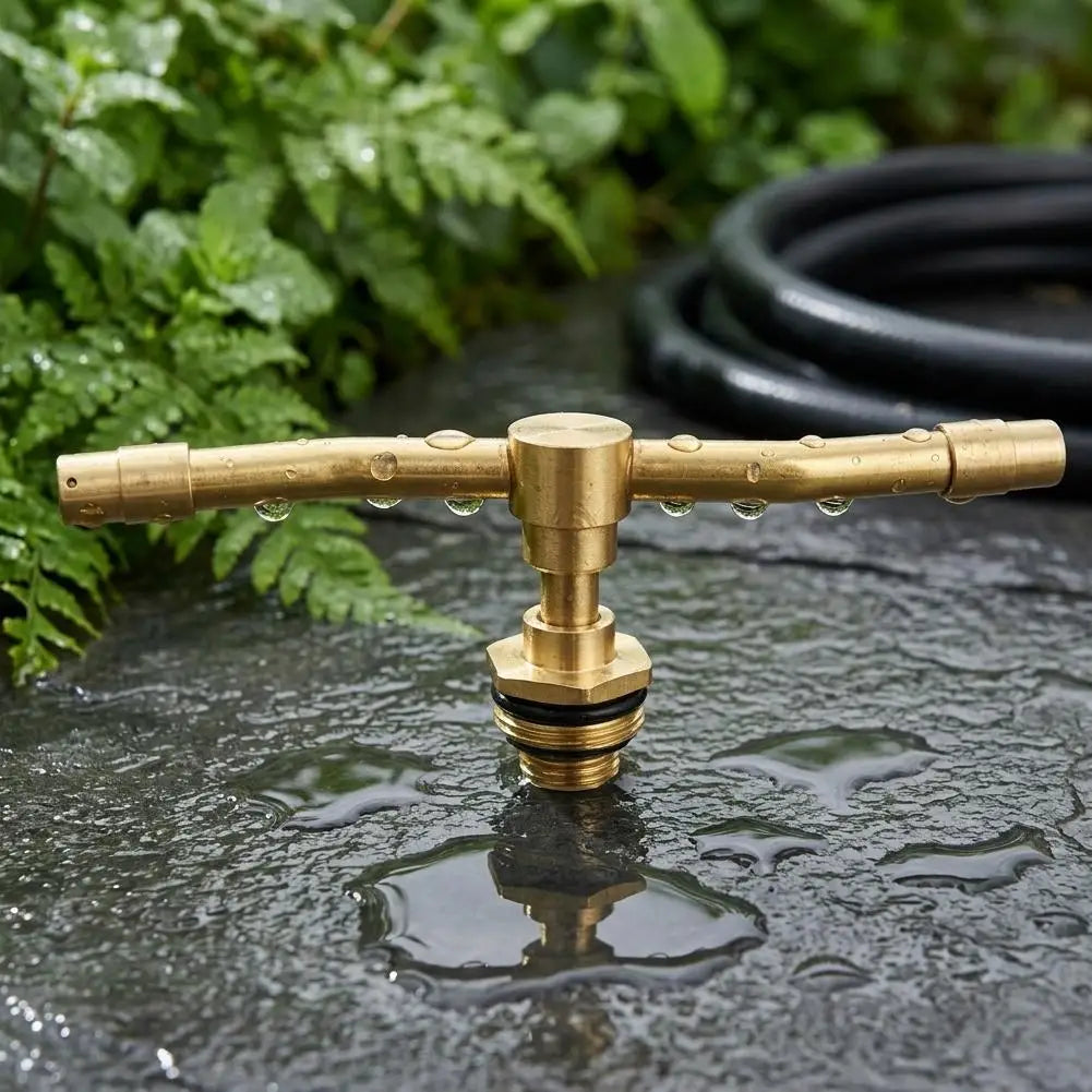 360 Rotating Brass Nozzle 2 3 4 Arms Sprinkler Head Garden Lawn