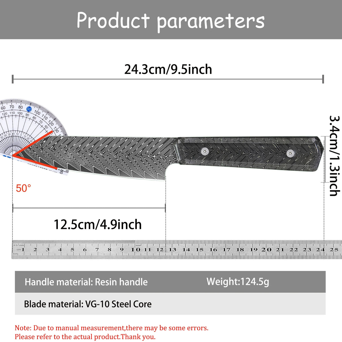 Damascus Steel Meat Cleaver & Chef Knife – Multipurpose Kitchen