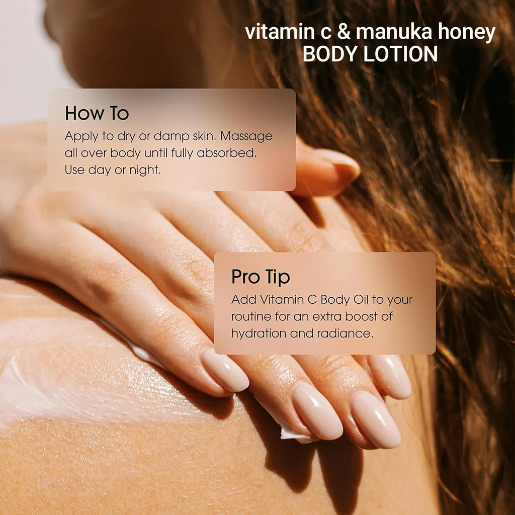 Vitamin C & Manuka Honey Body Lotion – Hydrating Cream 100ml