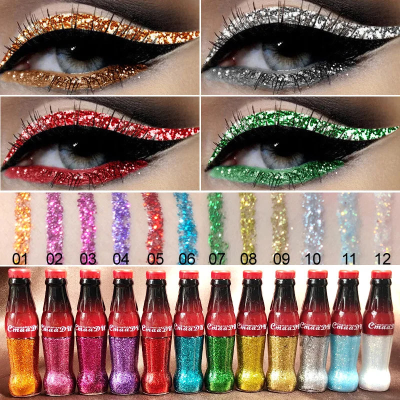 Waterproof Glitter Eyeliner Eyeshadow Stick Vibrant Long-lasting