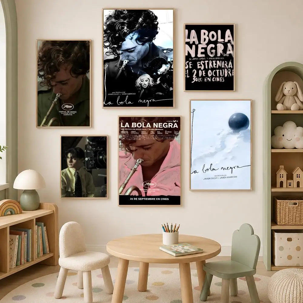 La Bola Negra Black Ball HD Wall Art Poster – Self-Stick Decor