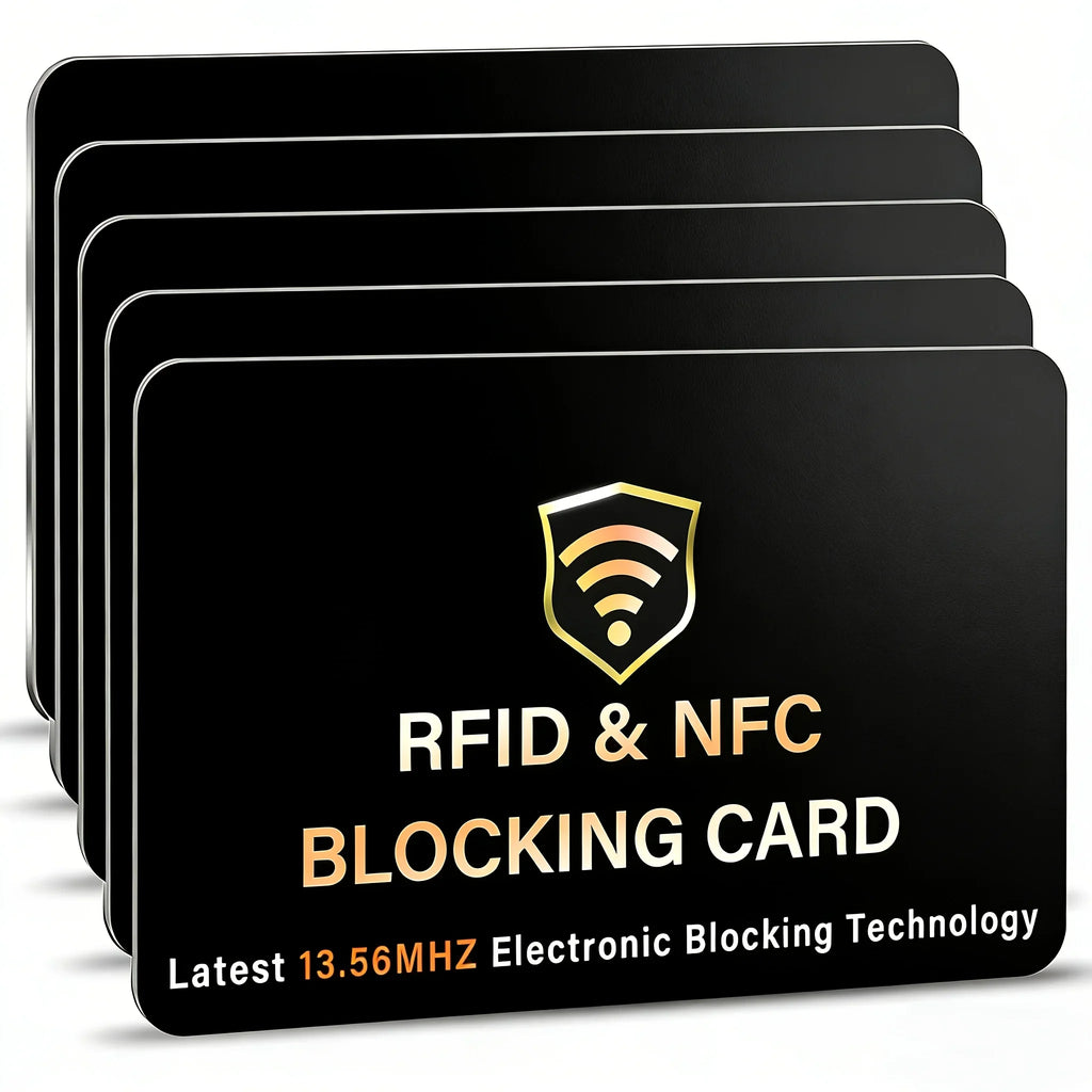 10-Pack RFID Blocking Cards – NFC Wallet & Passport Shield