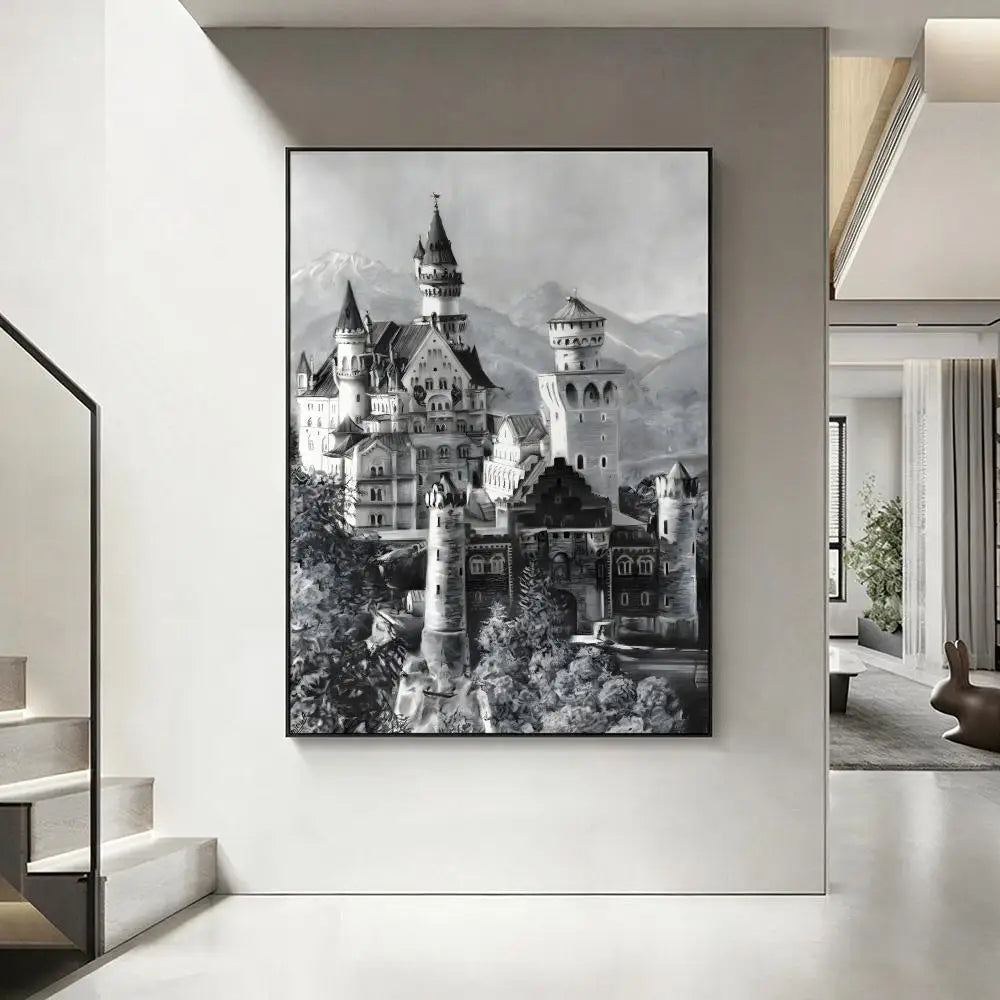 German Landmarks HD Art Poster – Waterproof Sticky Wall Decor
