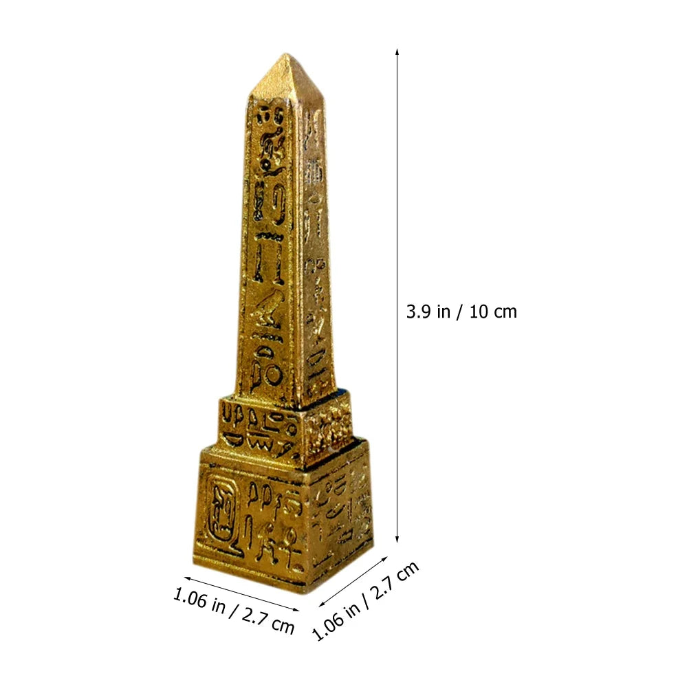 Egyptian Obelisk Figurine Statue Psychological Sandbox Tower Ornament