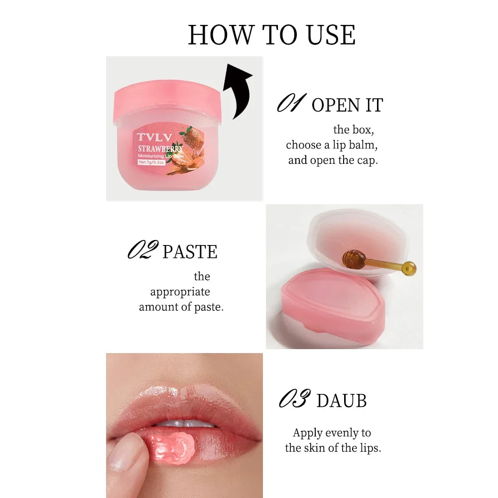 TVLV Fruit Extract Lip Balm Set – 4, 6 & 8-Piece Moisturizing