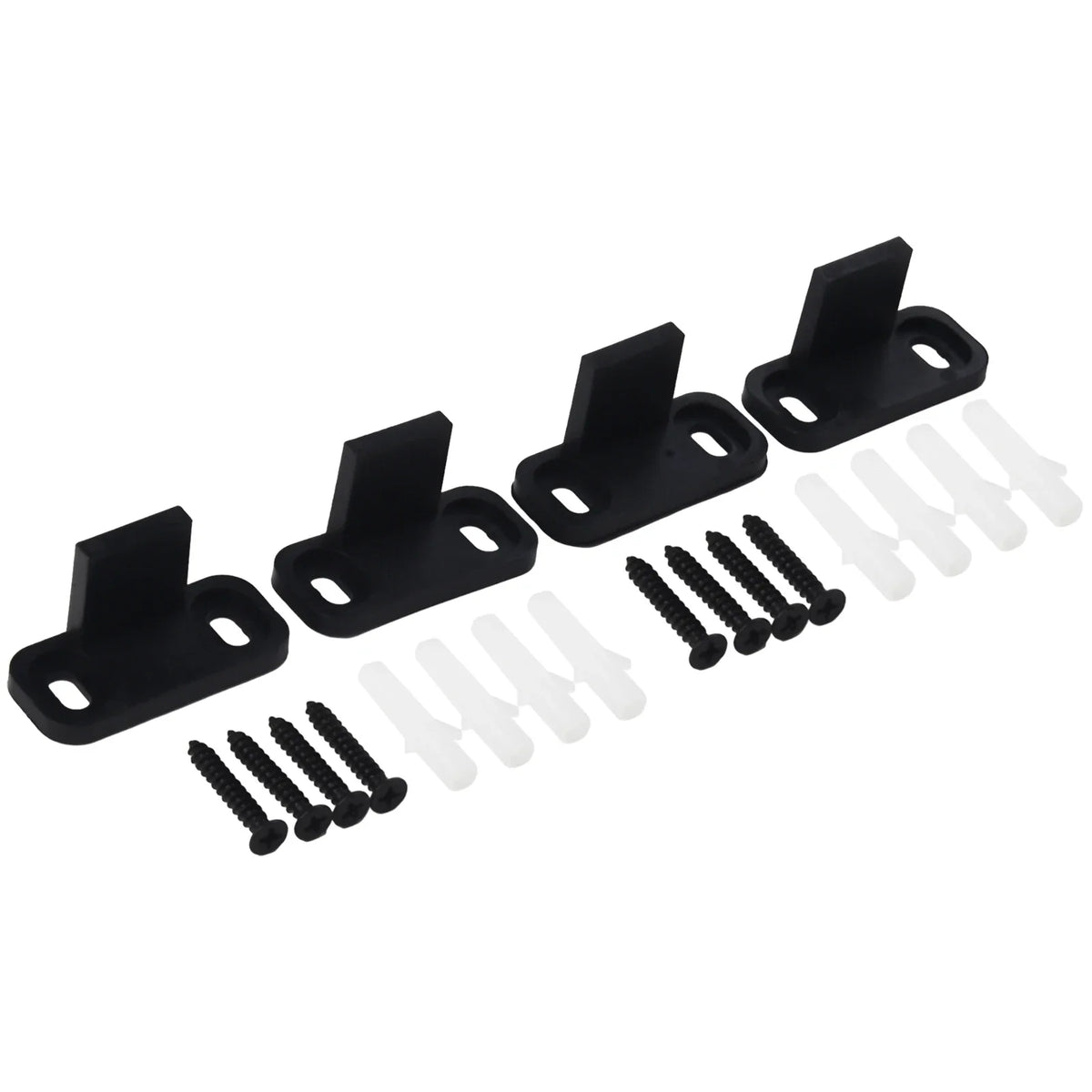 4-Pack Barn Door Anti-Swing Floor Guide Stoppers | Adjustable