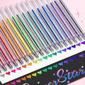 Glitter Gel Pens 8/12/18 Colors – 1.0mm Metallic Art Pens Set