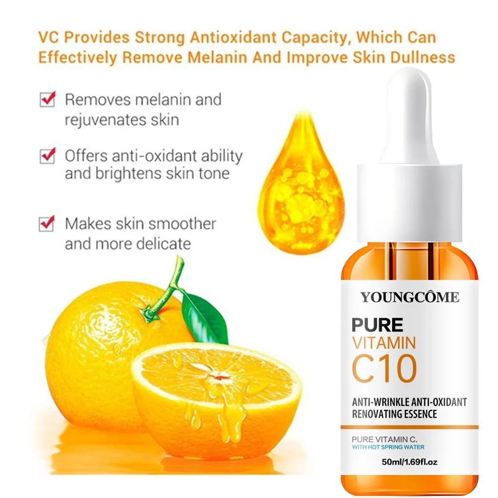 Vitamin C & Hyaluronic Acid Brightening Face Serum 10ml