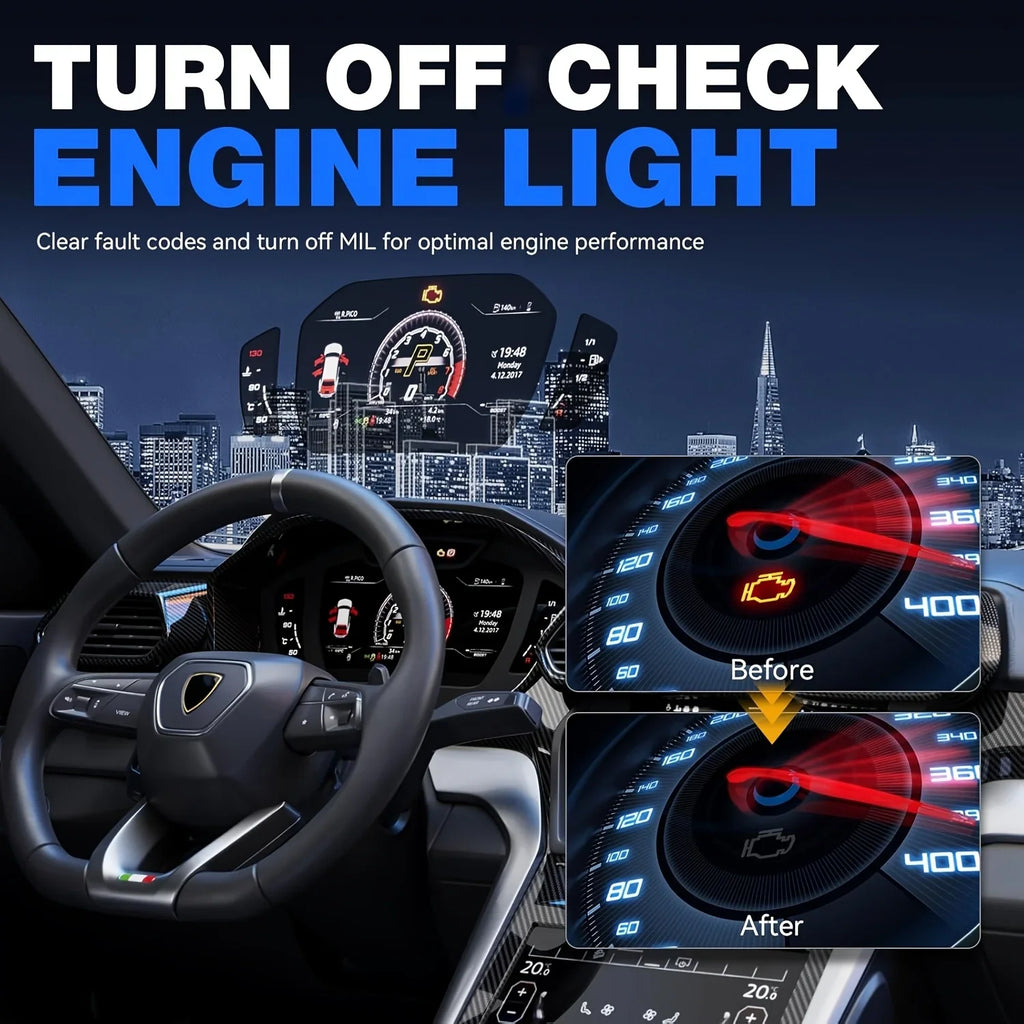 V510 OBD2 Scanner – Engine Code Reader & Battery Tester