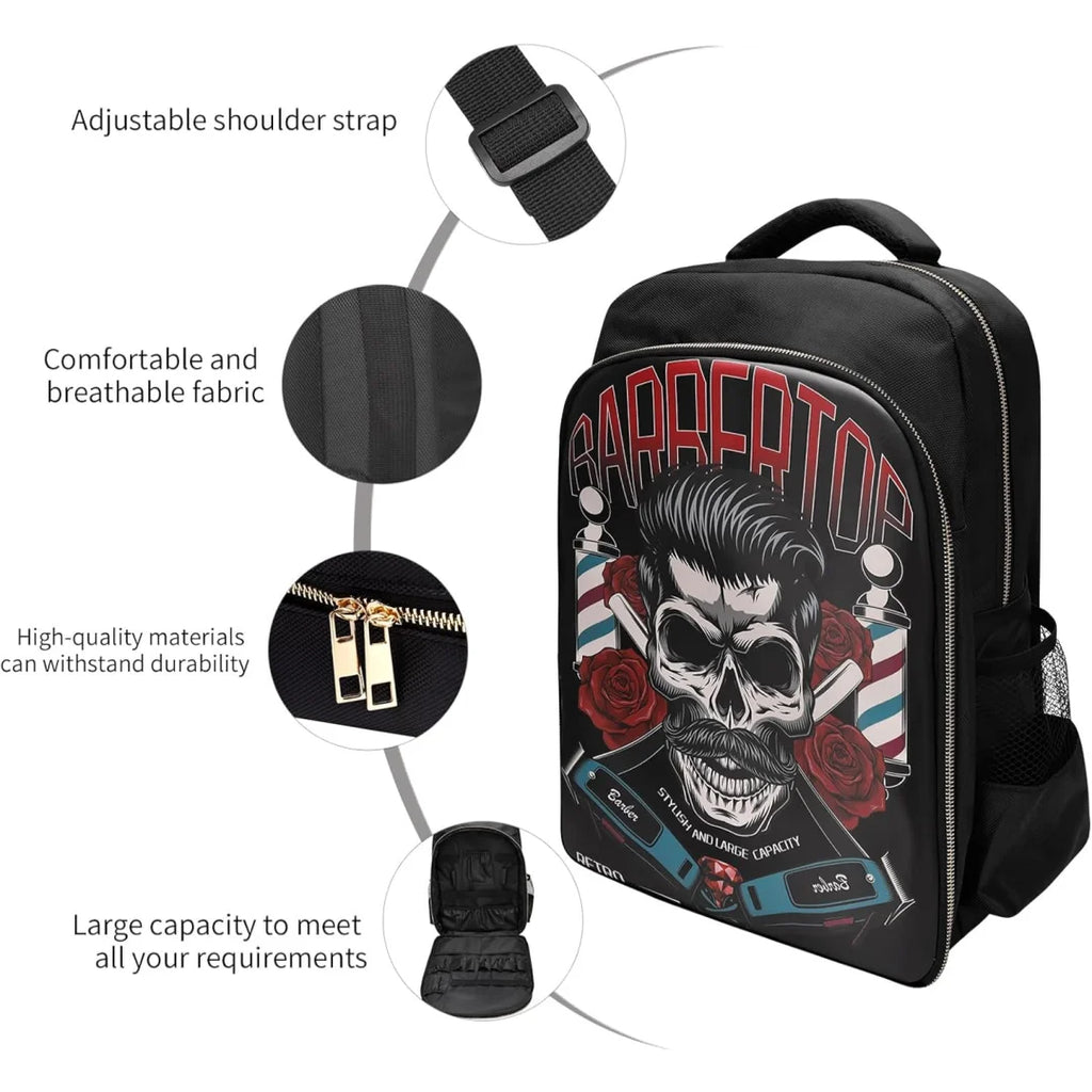 3-Piece Barber Tool Storage Bag | Hairdressing Backpack Set