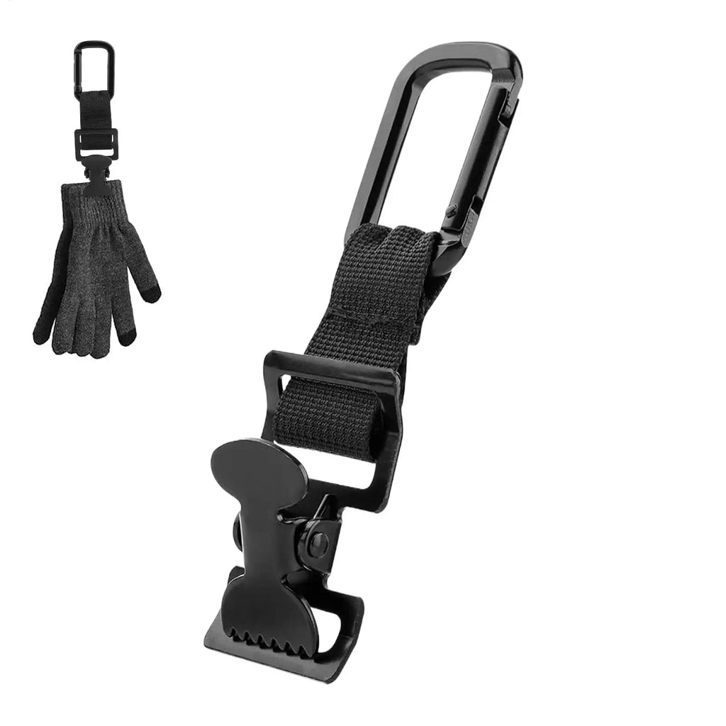 Heavy-Duty Serrated Work Glove Clip & Belt Hanger Clamp