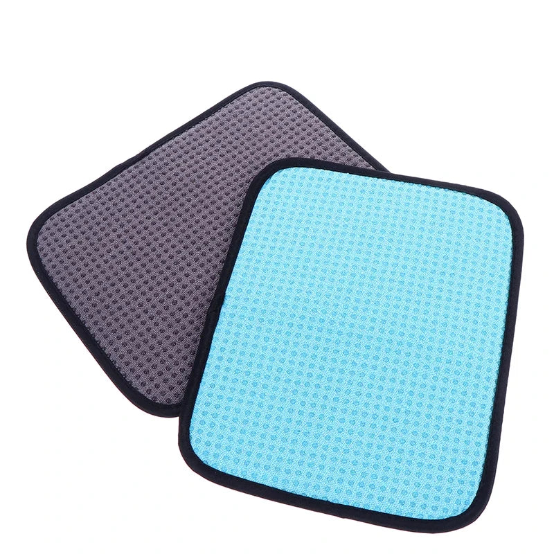 Reusable 25x20CM Bowling Ball Towel Polyester Nonslip Cleaning Pad