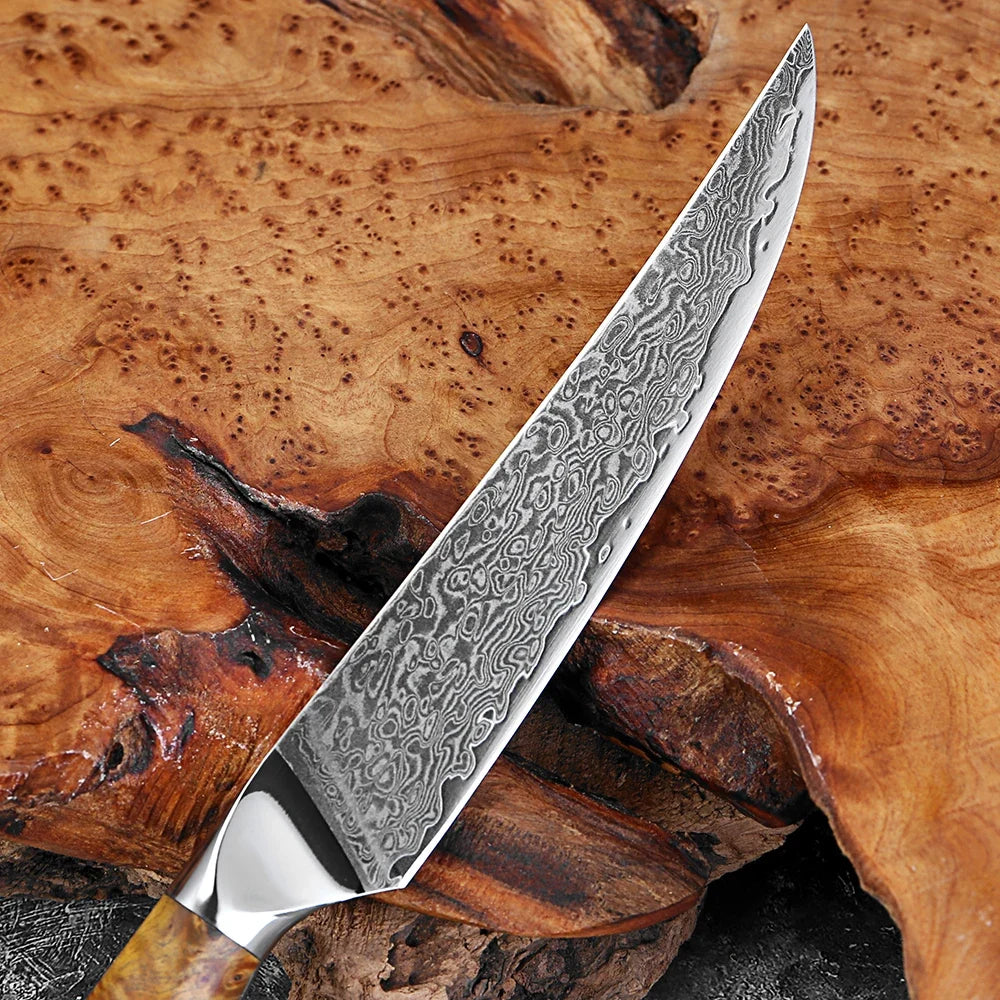 XITUO 5" Damascus Steel Japanese Petty Utility Knife | Full Tang