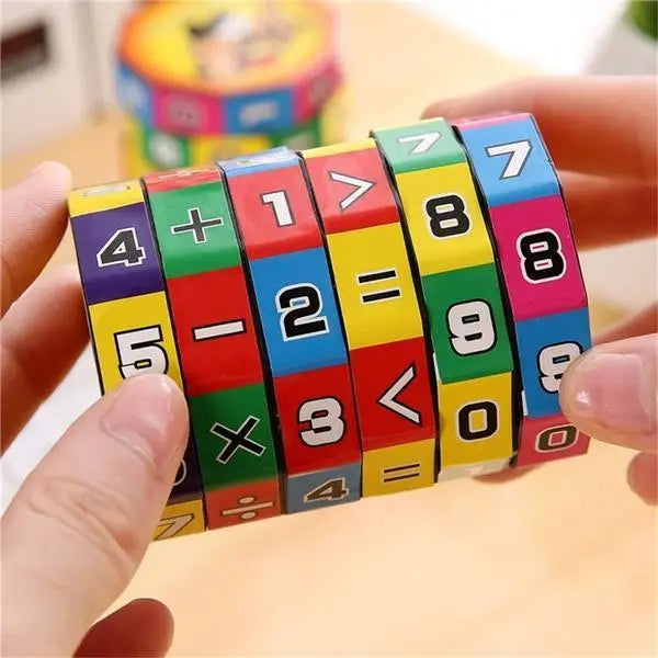 Kids Math Cylinder Puzzle Toy – Arithmetic Learning Game