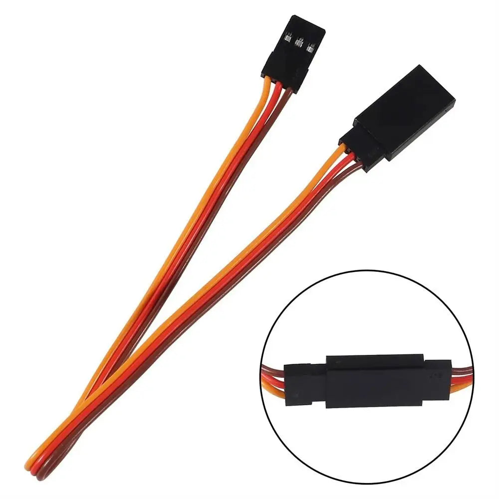 RC Servo Extension Cable 3-Pin JR Male to Female – 10 Pack
