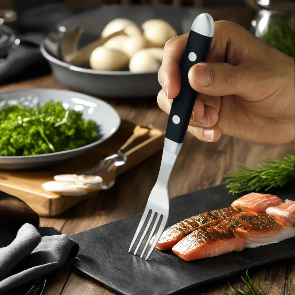 12-Piece Stainless Steel Steak Knife Set – Resin Rivet Handle