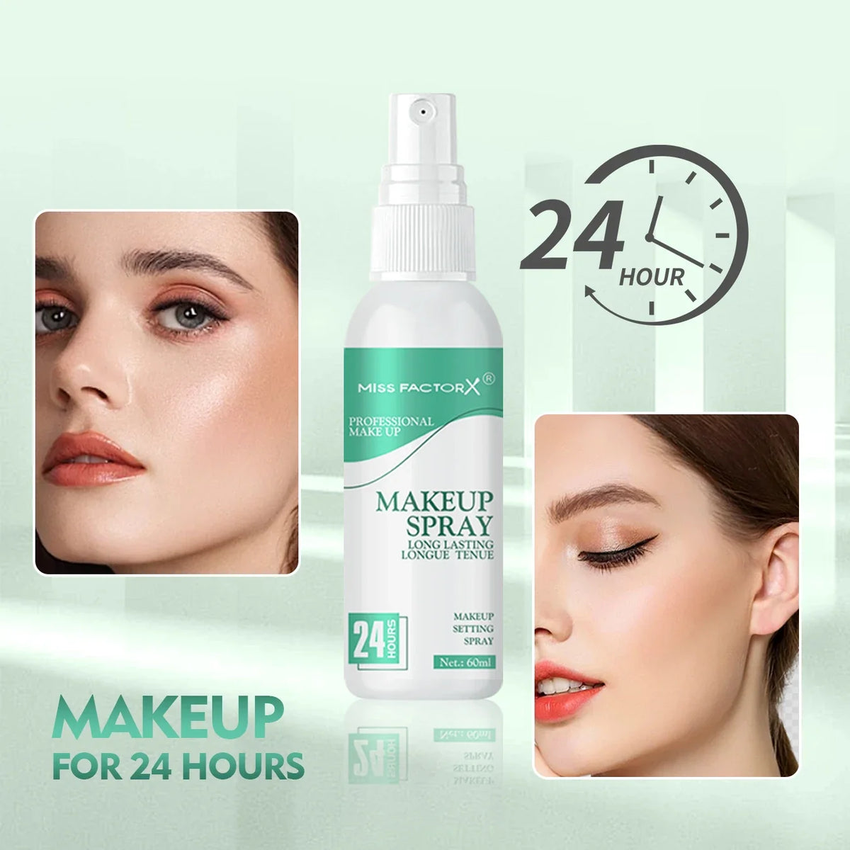 Waterproof Makeup Setting Spray Set – Long-Lasting Anti-Smudge