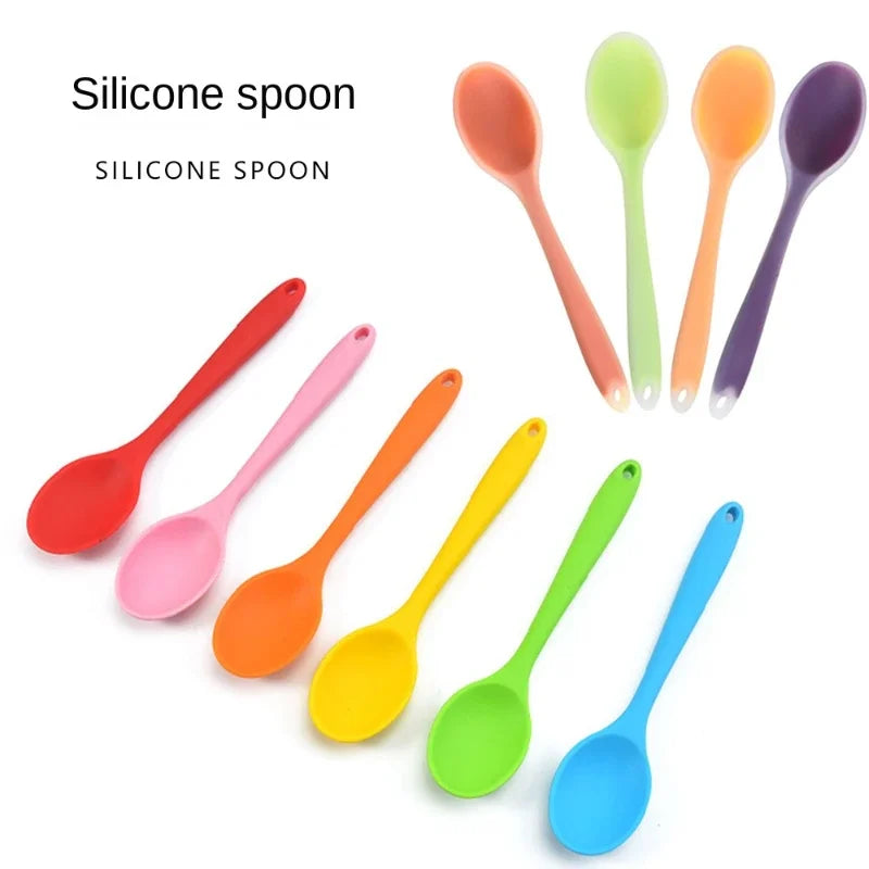 Food-Grade Silicone Mini Ladle Spoon | BPA-Free Kitchen Mixing