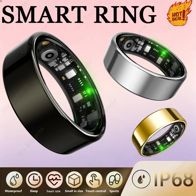 2026 Smart Ring Men Women Heart Rate Blood Oxygen Sleep Monitor