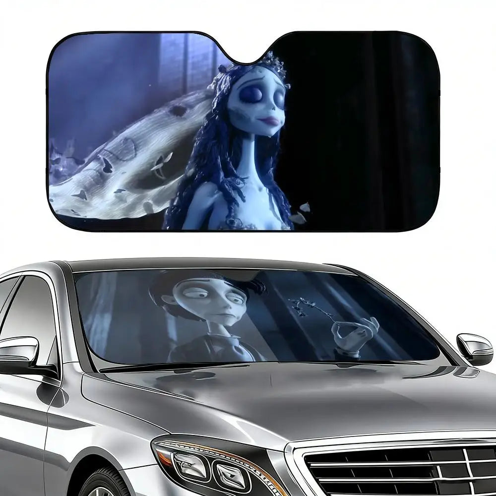 Corpse Bride Car Windshield Sunshade | UV & Heat Protection