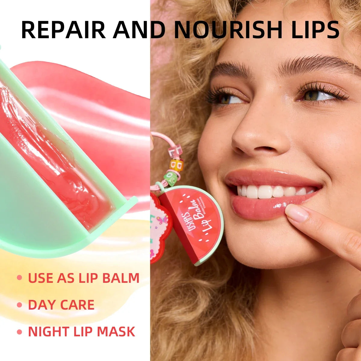 USHAS Fruit-Flavored Lip Balm | Moisturizing Charm Design
