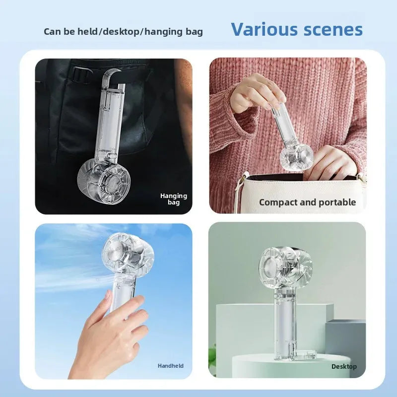 URGGU Handheld Mini Turbo Cooling Fan – 3 Speed, USB Portable