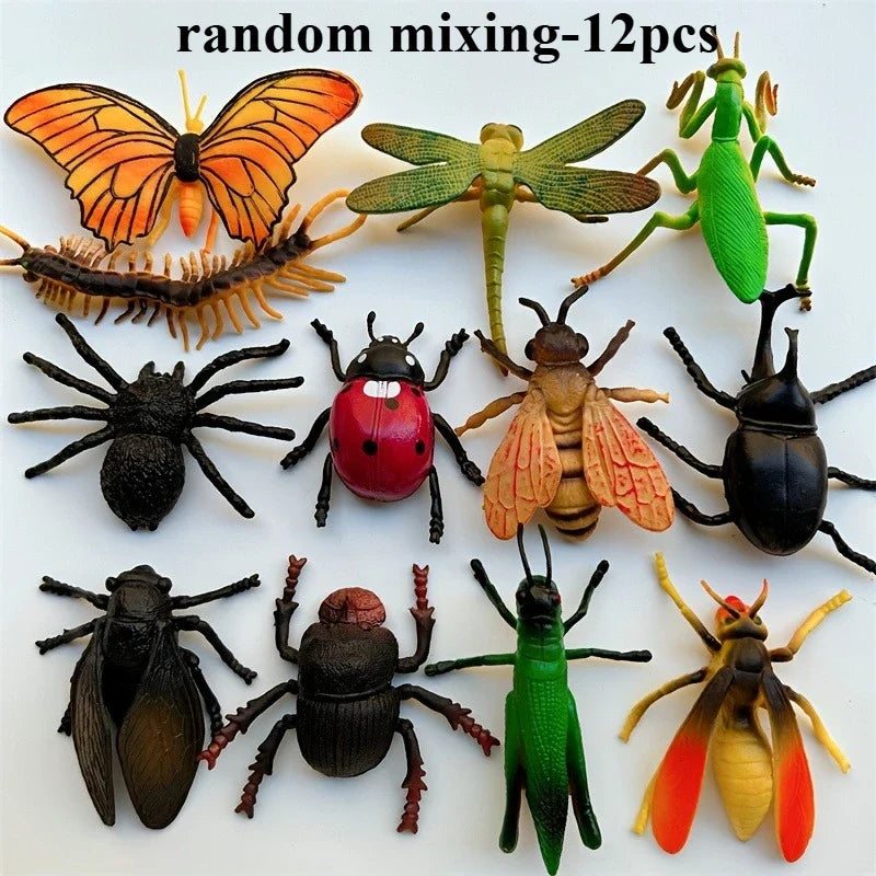 12 Realistic Fake Insects – Halloween & April Fool's Party Props