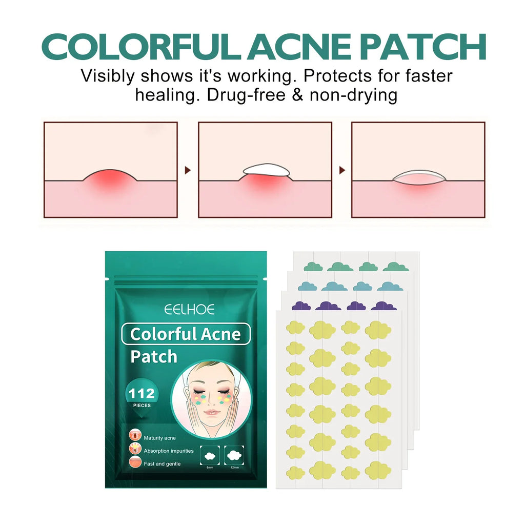 EELHOE Salicylic Acid Acne Patches 112pcs | Pimple Stickers
