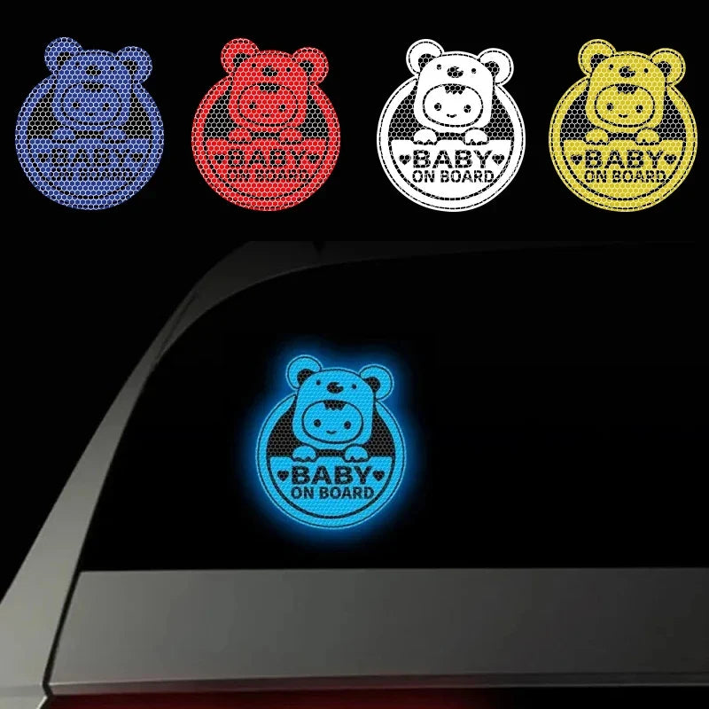 Koala Baby on Board Reflective Car Decal Stickers 3-Pack
