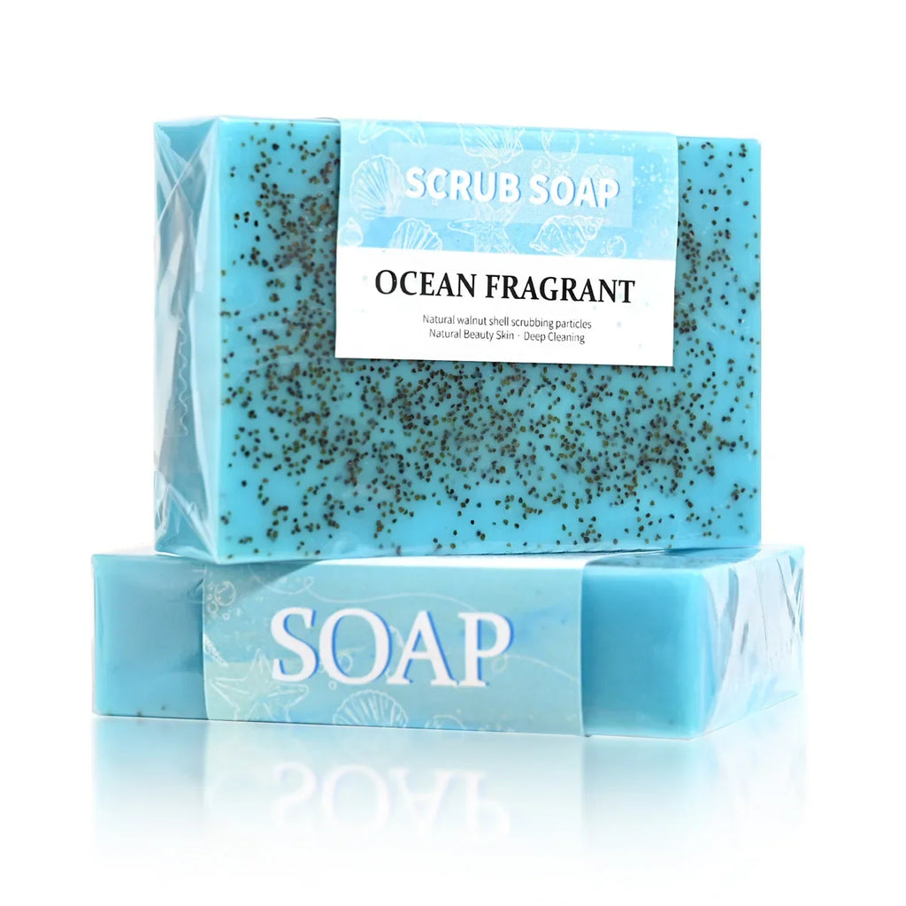 Natural Sea Salt Exfoliating Scrub Soap – Face & Body Polish