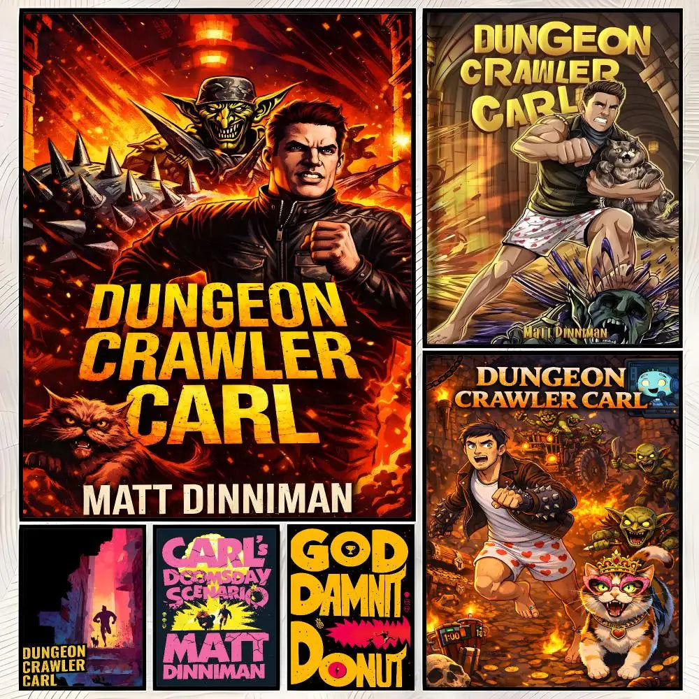 Dungeon Crawler Carl Poster – Self-Stick HD Waterproof Wall Art
