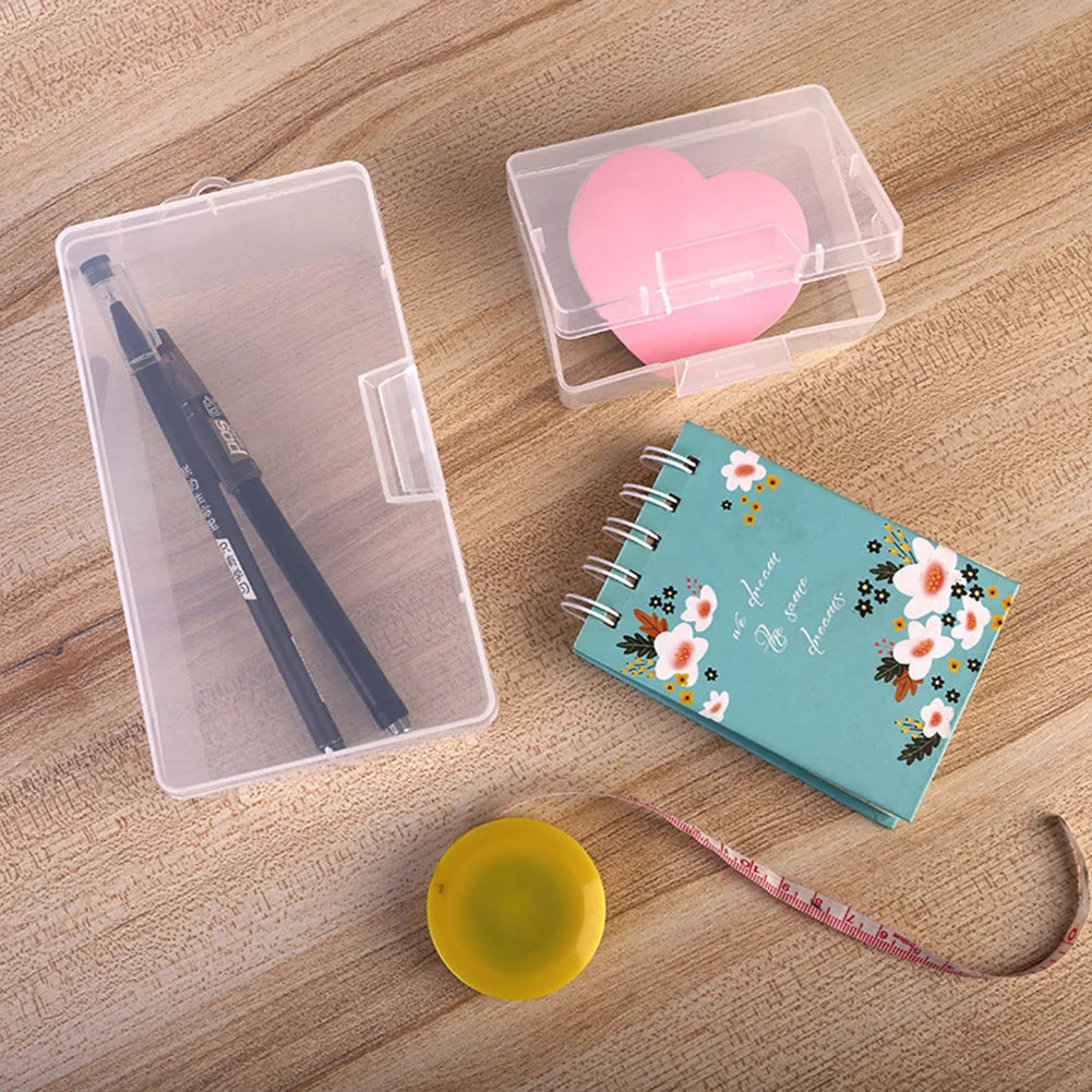 Clear Plastic Storage Box – Dustproof Jewelry & Cosmetic Organizer
