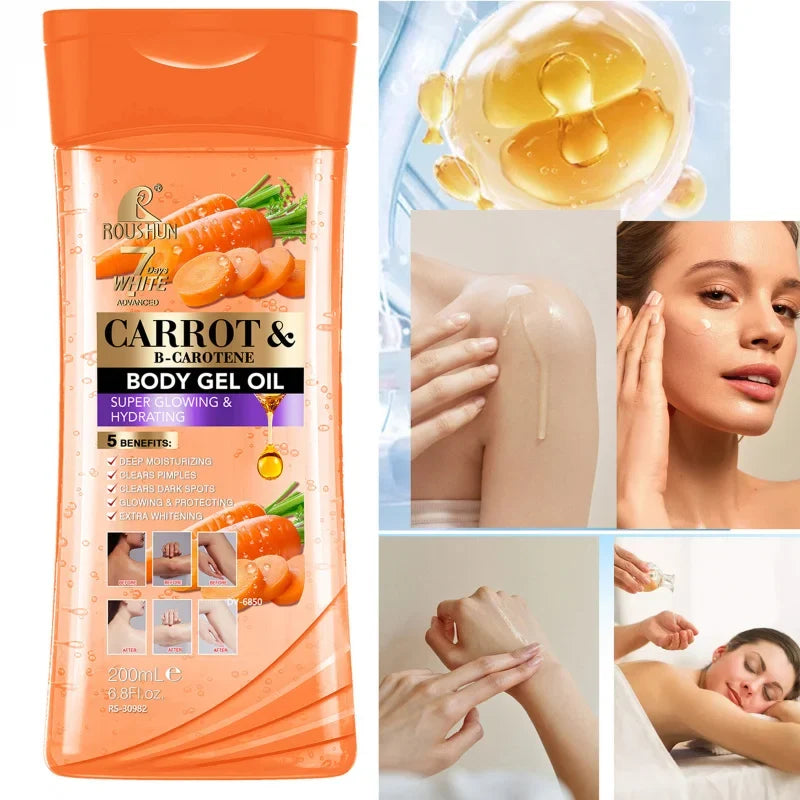 CARROT B-CAROTENE BODY GEL OIL Moisturizing Essential Unisex Full