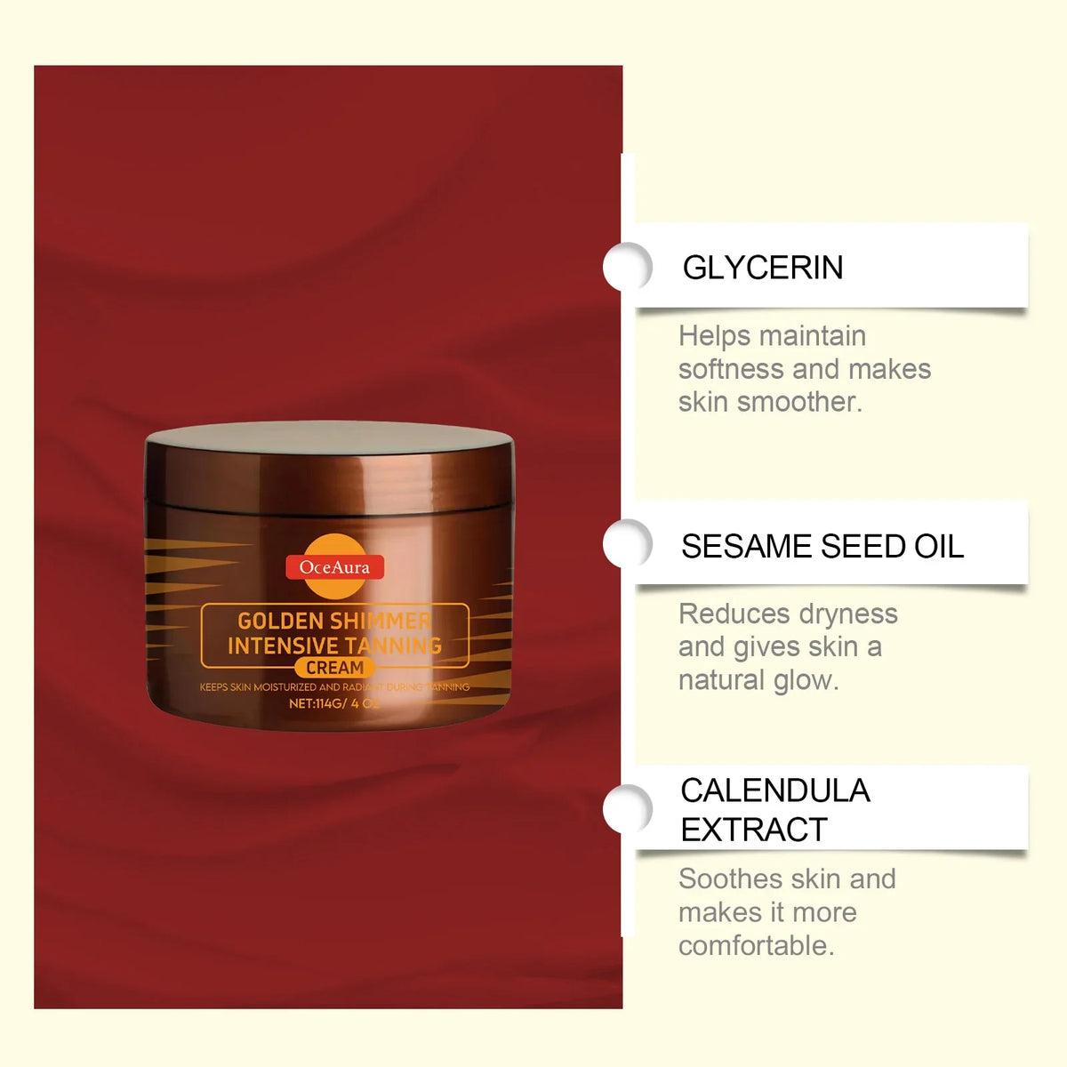 OceAura Self Tanning Gel & Cream Set – Bronzer & Glow