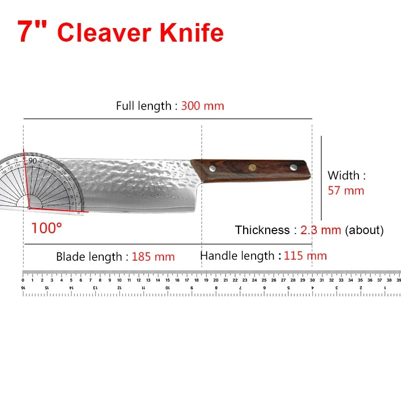 Damascus Kitchen Cleaver – Ultra Sharp Stainless Steel Chef Knife