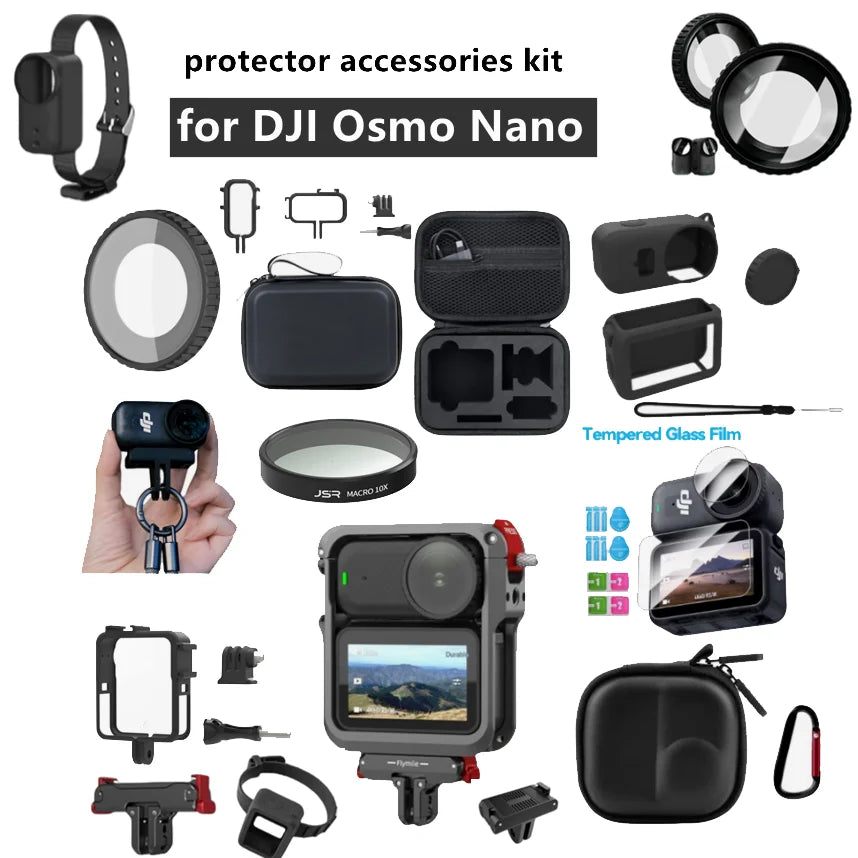 DJI Osmo Nano Accessories Kit – Cage, Case, Dive Adapter & Film