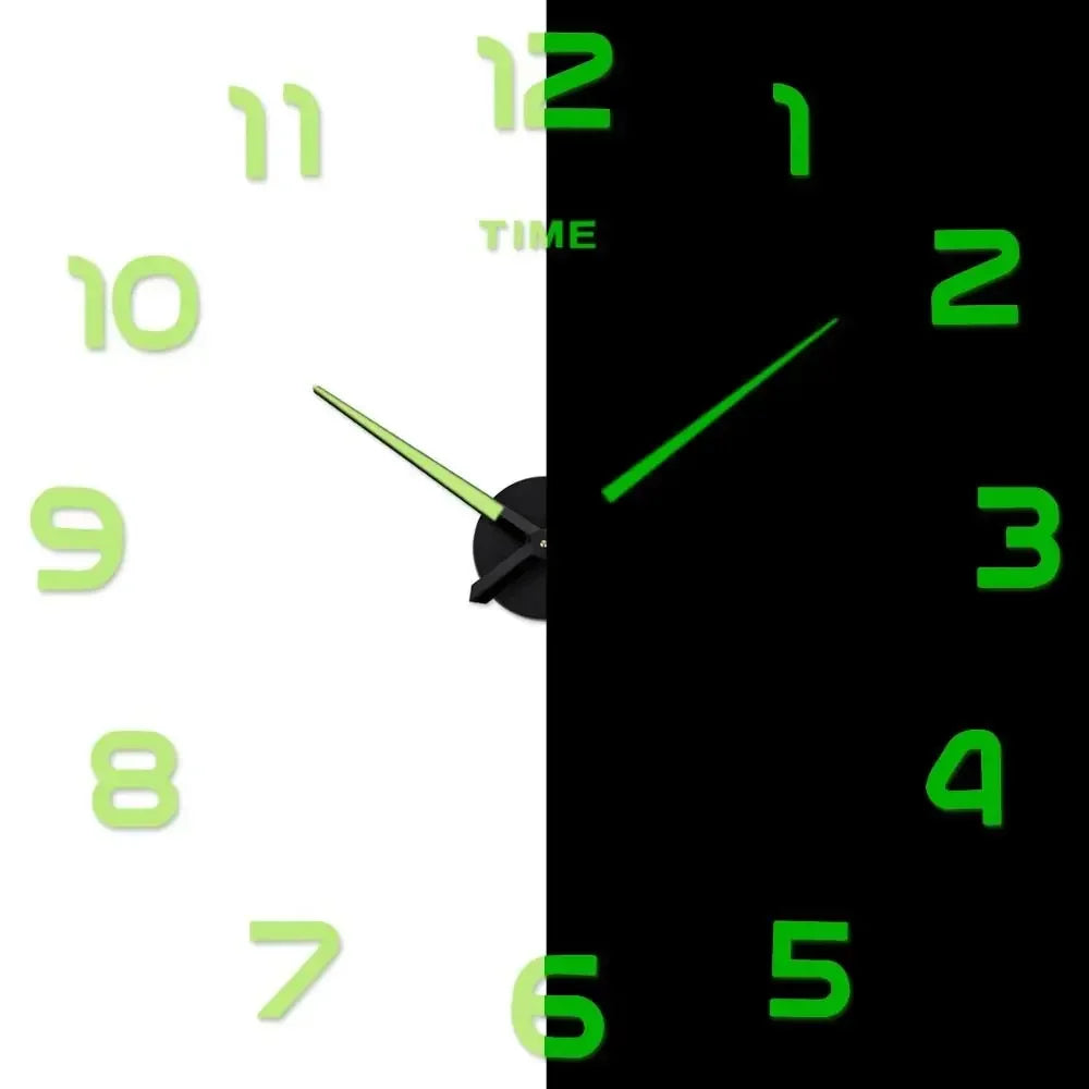 3D DIY Acrylic Wall Clock – Modern Frameless Home Decor