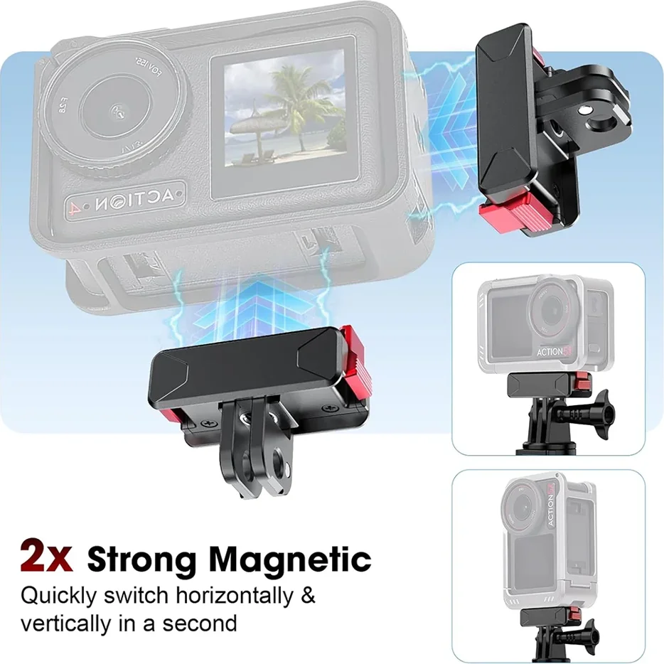 DJI Osmo Nano & Action 6 Magnetic Two-Claw Quick Release Mount