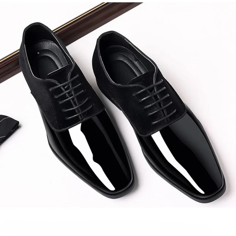 YBQJOO Men's Oxford Dress Shoes – Lace-Up Business & Wedding