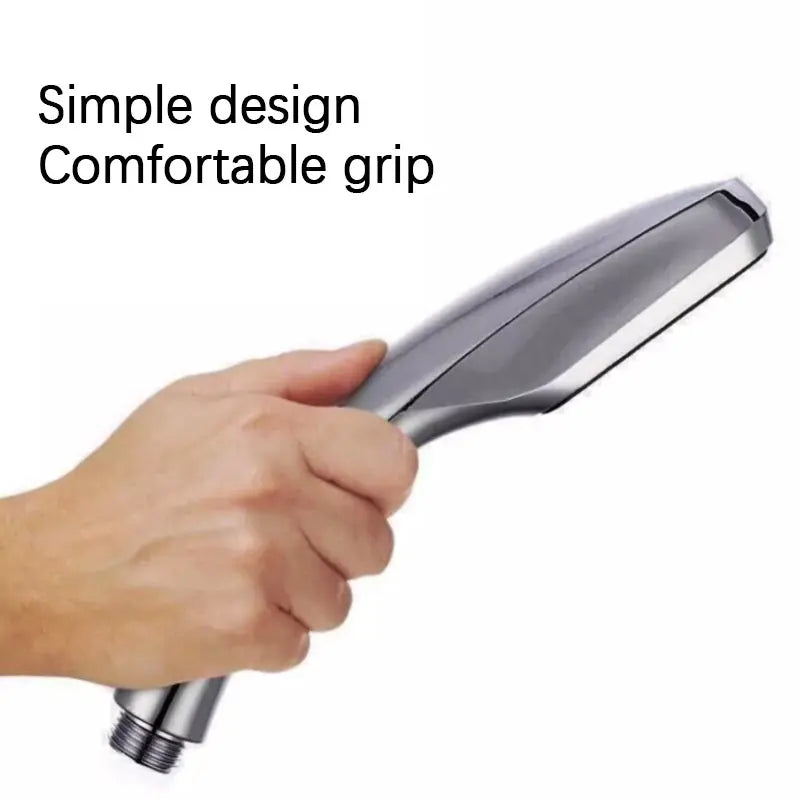 Square Handheld Pressurized Water-Saving Shower Head | 300 Jets