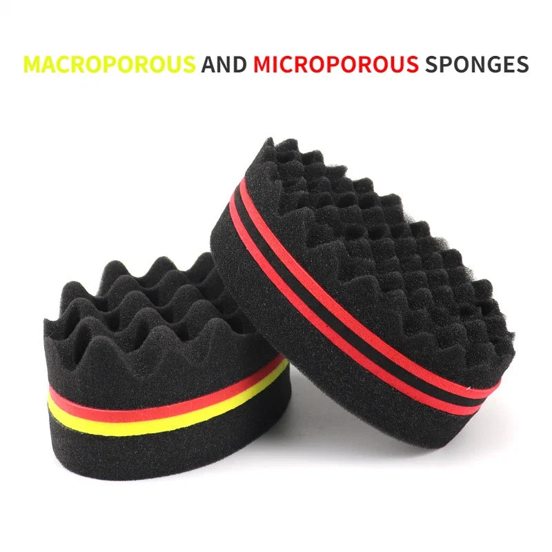 5-Pack Oval Double-Sided Twist Hair Sponge Brush | Afro Coils
